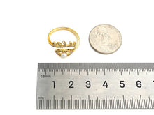 Load image into Gallery viewer, Eye with Pearl Long Eyelash Ring, LD80