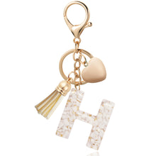 Load image into Gallery viewer, Personalized Heart Shell Letter Pendant Necklace with Tassel - A-Z Initial Charm