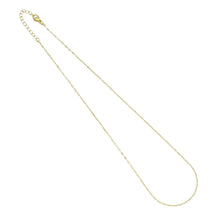 Load image into Gallery viewer, Gold Flat Oval Link Chain Necklace, Sku#LD591c