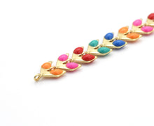 Load image into Gallery viewer, Colorful Gold Arrow Enamel Chain by yard/Necklace,sku#HX03