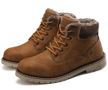 Load image into Gallery viewer, Men's Outdoor Martin Boots – Lace-Up Ankle Boots in Yellow, Black &amp; Brown | Sizes 38–48