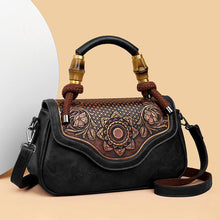 Load image into Gallery viewer, Handcrafted Leather-Embossed Retro Crossbody Bag - Floral Design Women's Shoulder Bag