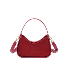 Load image into Gallery viewer, Women's Genuine Suede Leather Crossbody Bag – Vintage Style Shoulder Handbag