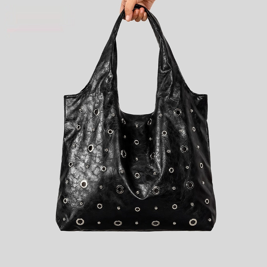 Women's High-Capacity Studded Tote Bag – Cutout Design | Sarah Express