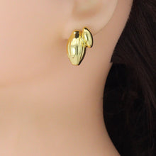 Load image into Gallery viewer, Gold Silver 3D Shell Stud Earrings, Sku#L736
