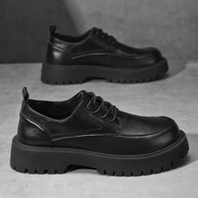 Load image into Gallery viewer, Men's British-Style Dress Shoes | Soft PU Leather Round Toe Height-Increasing Casual Shoes