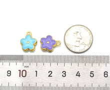Load image into Gallery viewer, Enamel Flower Charm, Sku#B140