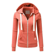 Load image into Gallery viewer, Womens Casual Sporty Cardigan With Zipper Hooded Sweatshirt