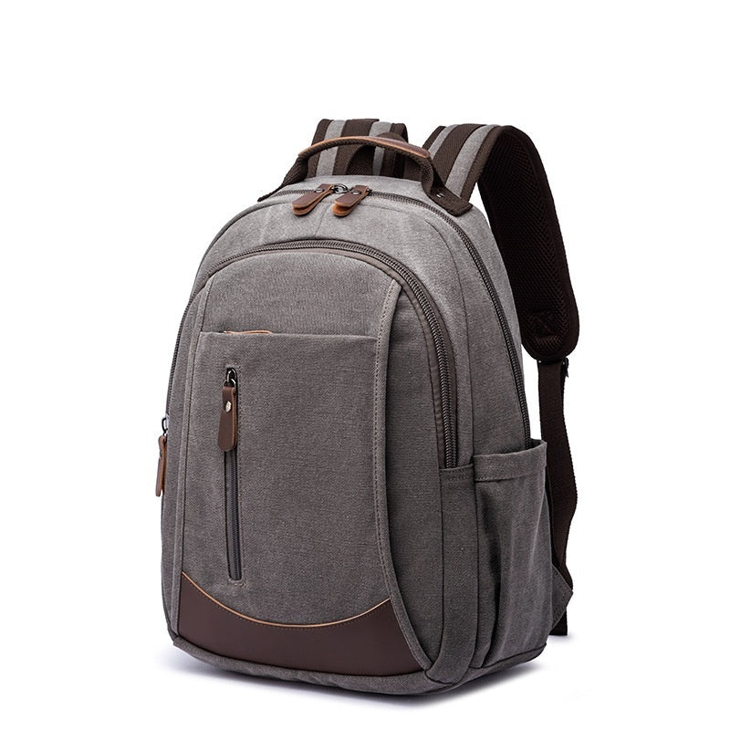 Men's Large Capacity Canvas Backpack | Breathable Travel & Everyday Bag
