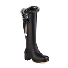 Load image into Gallery viewer, Women's Over-The-Knee Boots | Fleece-Lined Chunky Heel Winter Boots | Sarah Express