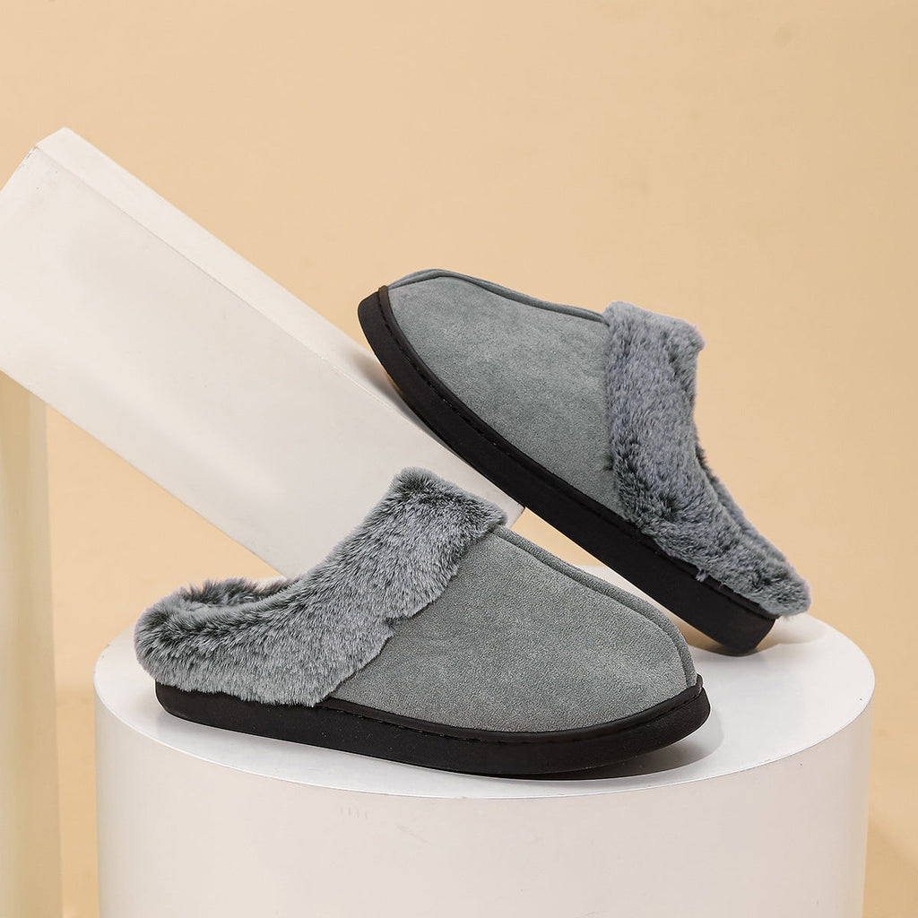 Fleece-Lined Warm Slippers – Unisex