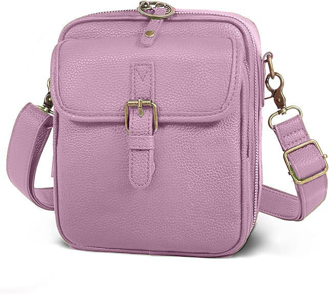 Women's Crossbody Phone Bag - Compact Messenger Shoulder Bag with Multiple Compartments