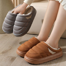 Load image into Gallery viewer, Plush Winter Slippers for Women &amp; Men - Warm Indoor House Shoes with Thick EVA Sole &amp; Non-Slip Grip
