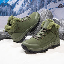 Load image into Gallery viewer, Men's Plus-Size High-Top Fleece-Lined Thermal Shoes | Warm Winter Cotton Sneakers