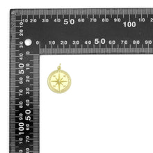 Load image into Gallery viewer, Gold North Star Compass Charm Pendant, Sku#L721