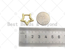 Load image into Gallery viewer, Gold Five Point Star Huggie Earring, Sku#LD61