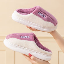 Load image into Gallery viewer, Thick-Sole Plush Slippers | Fleece-Lined Non-Slip Indoor Slippers for Men &amp; Women