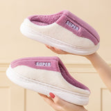 Thick-Sole Plush Slippers | Fleece-Lined Non-Slip Indoor Slippers for Men & Women