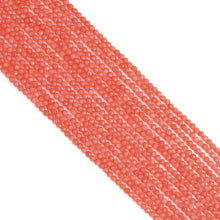 Load image into Gallery viewer, Orange Coral Round Faceted Beads, Sku#U2036