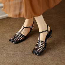 Load image into Gallery viewer, Women's Lambskin Cage Sandals
