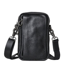 Load image into Gallery viewer, Men's Genuine Leather Small Crossbody Bag – Urban Minimalist Top-Layer Cowhide