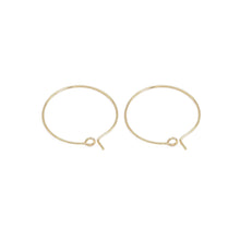Load image into Gallery viewer, Thin Gold Round Hoop Earrings, Sku#LX389C