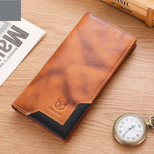 Load image into Gallery viewer, Captain Niu Oil-Waxed Genuine Leather Retro Bifold Wallet – Large Capacity Men's Wallet