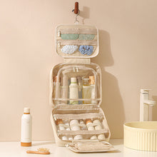 Load image into Gallery viewer, Hanging Travel Toiletry Bag - Large Capacity Makeup Organizer with Multiple Compartments