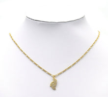 Load image into Gallery viewer, CZ Pave Baby Feet Charm, Sku#LK666