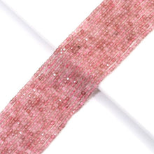Load image into Gallery viewer, Genuine Strawberry Quartz Faceted Cube Beads, 2.5mm, Sku#U1555