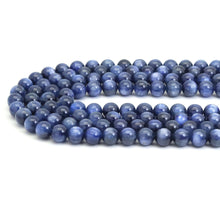 Load image into Gallery viewer, Genuine Blue Kyanite Round Smooth Beads, Sku#U1901