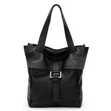 Load image into Gallery viewer, Genuine Leather Crossbody Bag for Women – Retro Single-Shoulder Bag | Black &amp; Tan