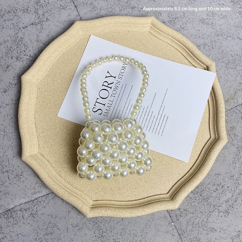 Handwoven Pearl Crossbody Bag