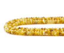Load image into Gallery viewer, Genuine Golden Tiger Eye Rondelle Faceted Beads, Sku#UA286