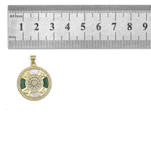 Load image into Gallery viewer, Pearl Gemstone Sun Moon Star Heart Coin Charm, Sku#LX297