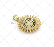 Load image into Gallery viewer, CZ Sunflower Charm, Sku#LK525