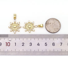 Load image into Gallery viewer, Gold Spike Eye Charm, LK541