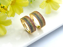 Load image into Gallery viewer, Colorful CZ Band Ring,Sku#X16