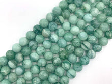 Load image into Gallery viewer, Rare Quality Genuine Green Quartz Smooth Round Beads, 6mm/8mm/10mm Natural Green Quartz, 15.5'' Full Strand, SKU#U1207