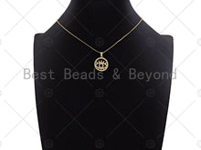 Load image into Gallery viewer, 18k Dainty Gold Evil Eye With Eyelash On Round Ring Shape Charms, Dainty Charms, Gold Pendant, Round Ring Charms, 18x21mm, Sku#LK172