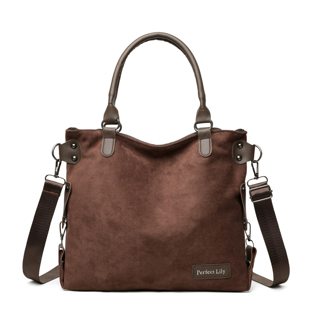 High-Capacity Vintage Tote Bag