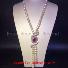 Load image into Gallery viewer, CZ Micro Pave Teardrop Stone Pendant, sku#L152