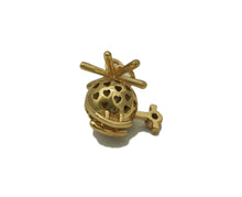 Load image into Gallery viewer, Gold CZ Helicopter Charm, Sku#LK691