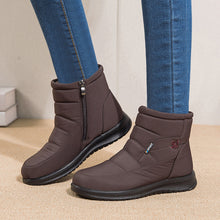 Load image into Gallery viewer, Women's Non-Slip Waterproof Snow Ankle Boots | Flat Heel Cotton Warm Shoes