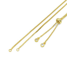 Load image into Gallery viewer, Adjustable Gold Silver box Chain Sliding Necklace, Sku#A218/NK1