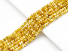 Load image into Gallery viewer, Genuine Golden Tiger Eye Rondelle Faceted Beads, Sku#UA286