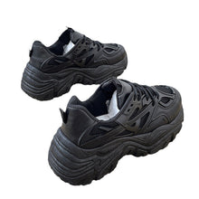 Load image into Gallery viewer, Women's Thick-Soled Breathable Platform Dad Sneakers | Chunky Heel Lace-Up Casual Shoes