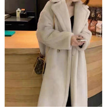 Load image into Gallery viewer, Womens Long Cashmere-Like Coat