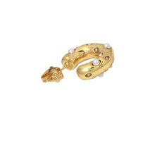 Load image into Gallery viewer, Gold Pearl Thick Stud Earrings, Sku#LX200