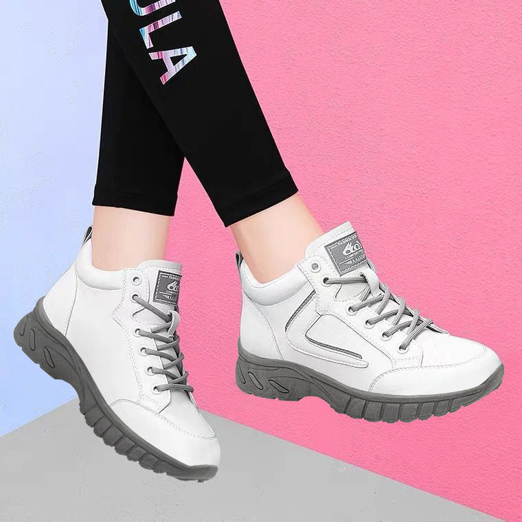 Women's Versatile Casual Non-Slip Lace-Up Sneakers | Lightweight Flat Shoes